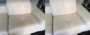 Leather Furniture Cleaning Before and After
